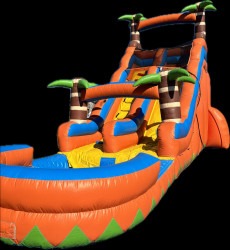 Orange water slide
