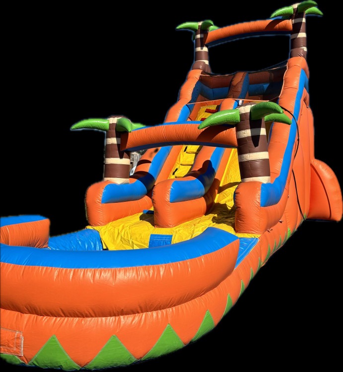 Orange water slide