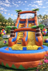 20ft Water Slide - Orange water slide