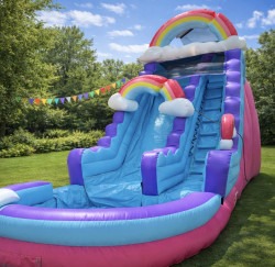 22ft Water Slide - Pink Rainbow water slide