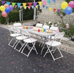 Folding Chair Rental - White